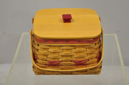Vintage Longaberger Christmas Edition 2000 Edition Deck the Halls Basket w/ Lid