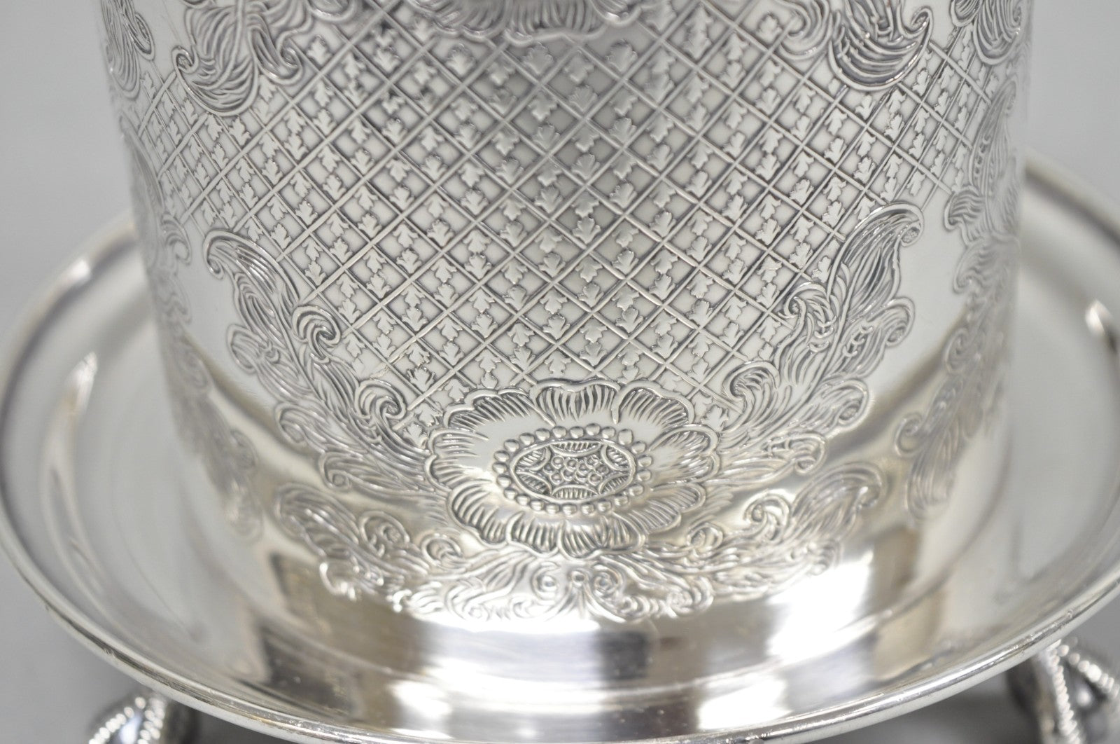 Vintage Viners of Sheffield English Regency Silver Plated Wine Bottle Coaster