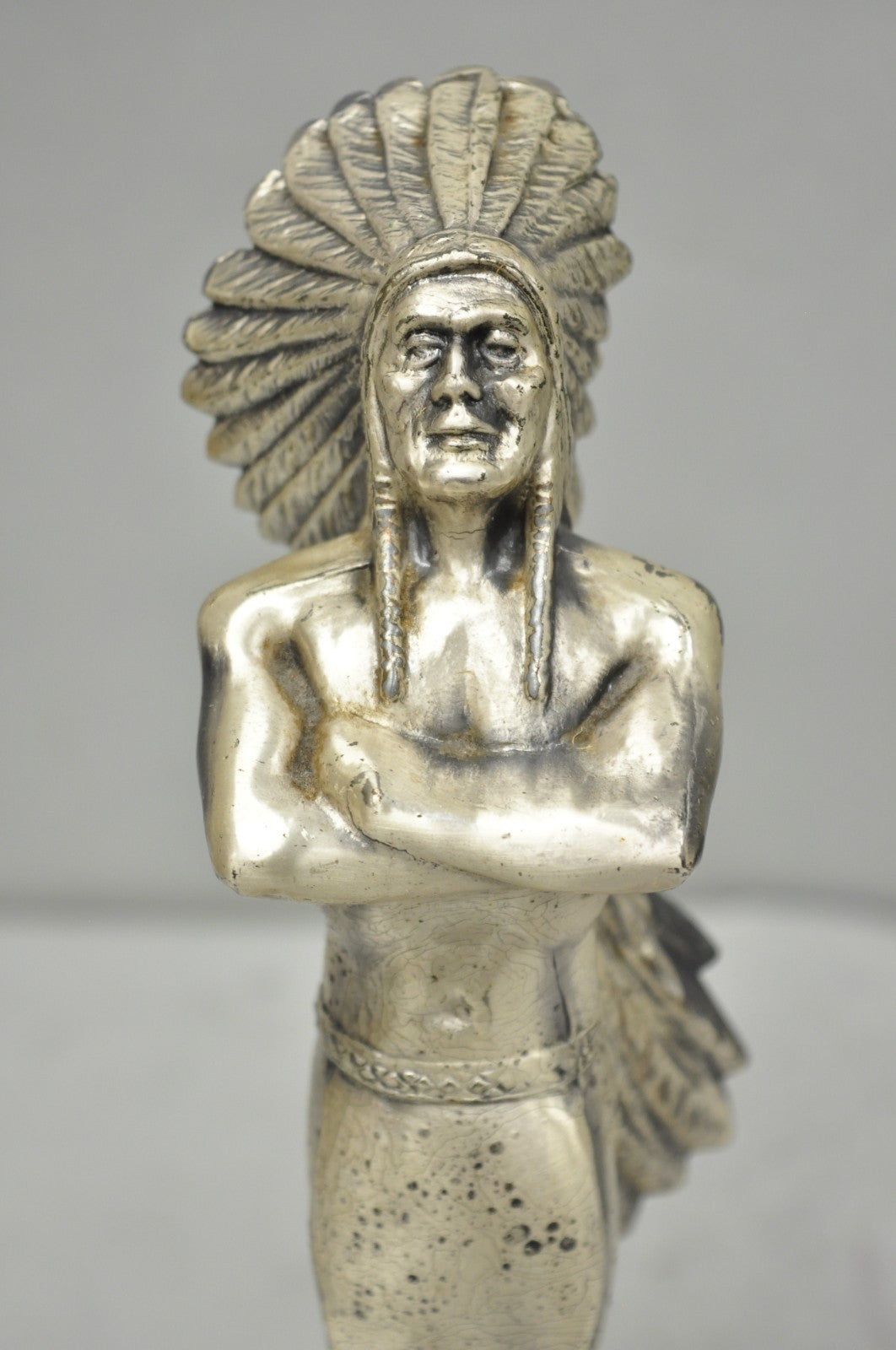 Vintage 1960s POPAI OMA Store Display Award Trophy Native American Chief Figure
