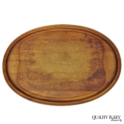 Vintage Mid Century Modern Henning Koppel Georg Jensen Teak Cutting Board Tray