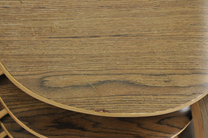 Contemporary Modern Bent Plywood Pretzel Style Dining Chairs  - Set of 4
