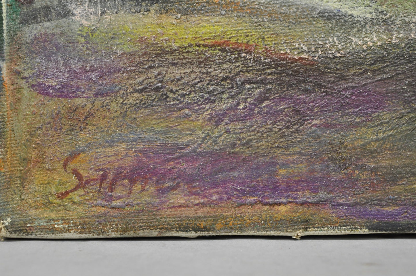 Vintage Samuel Heller "Women with Cat" Oil on Canvas Portrait Painting Signed