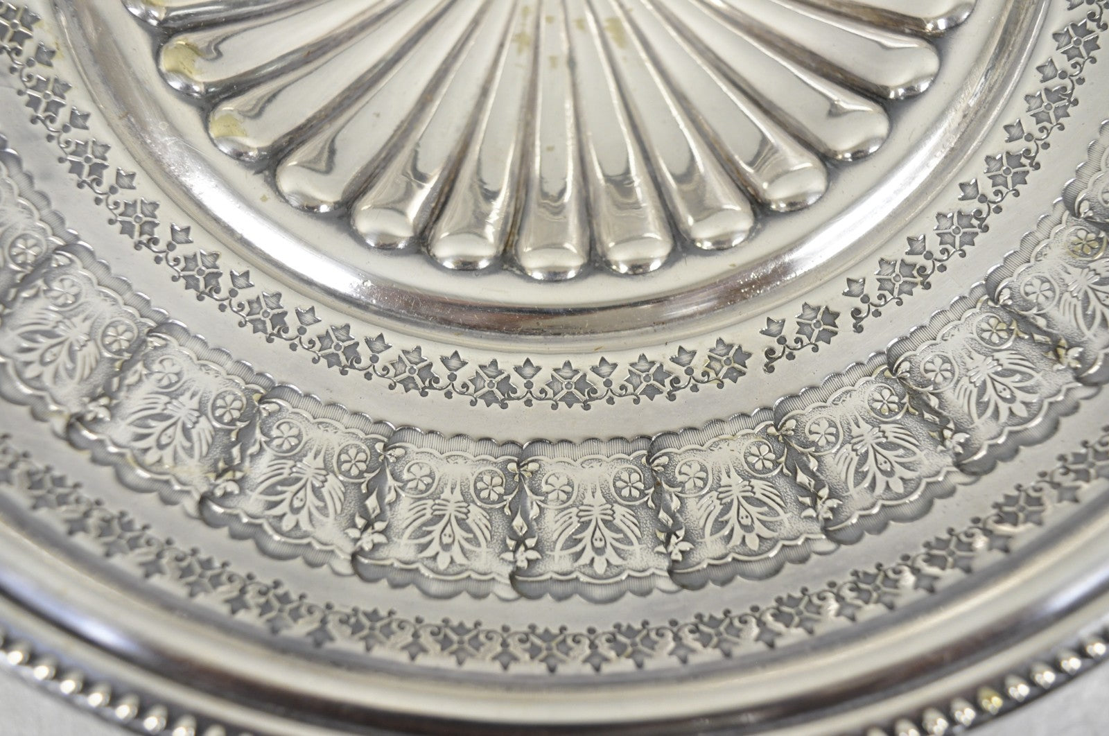 Antique Walker & Hall Silver Plated Swing Handle Pedestal Fruit Bride's Basket