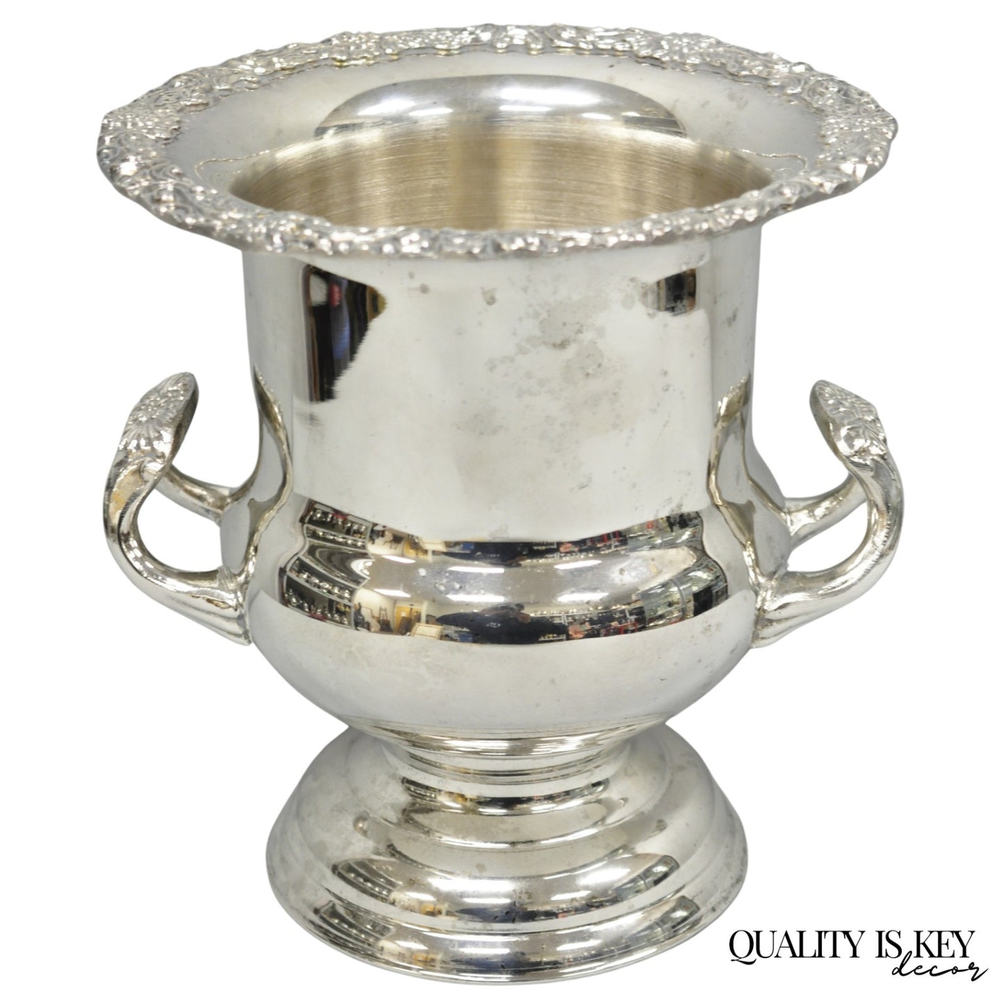Vintage Victorian Silver Plated Trophy Cup Urn Champagne Chiller Bar Ice Bucket