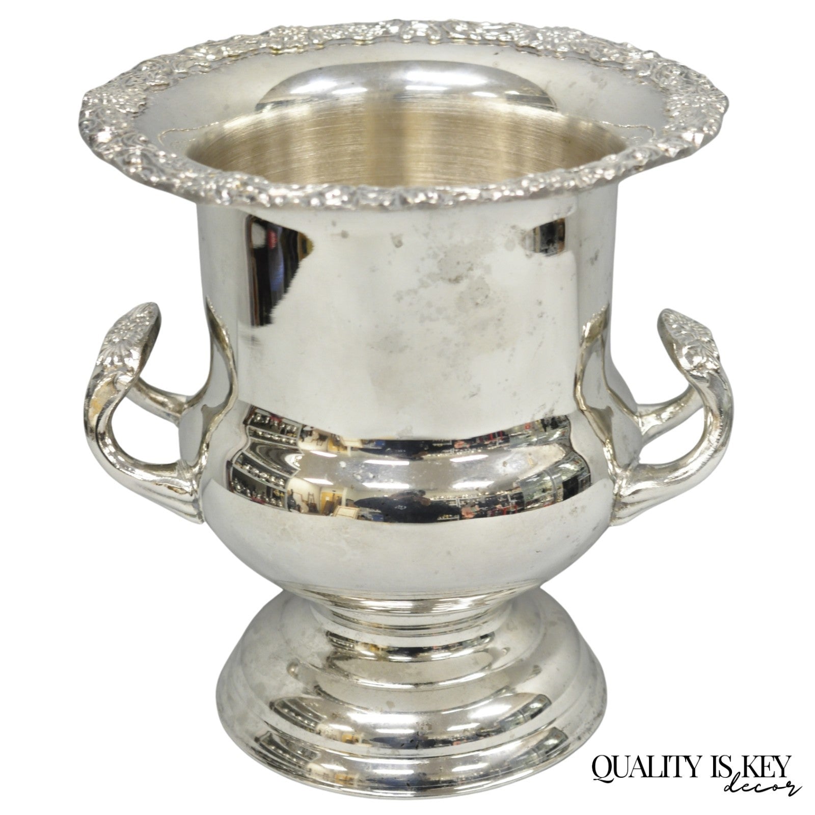 Vintage Victorian Silver Plated Trophy Cup Urn Champagne Chiller Bar Ice Bucket