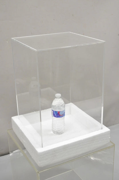 5 Sided 18" Clear Acrylic Lucite Vitrine Display Case Christine Taylor Coll.
