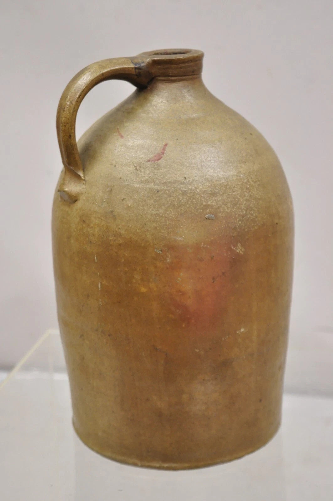 Antique Stoneware Pottery 2 Gallon Water Jug Pitcher Cobalt Blue Painted "2"