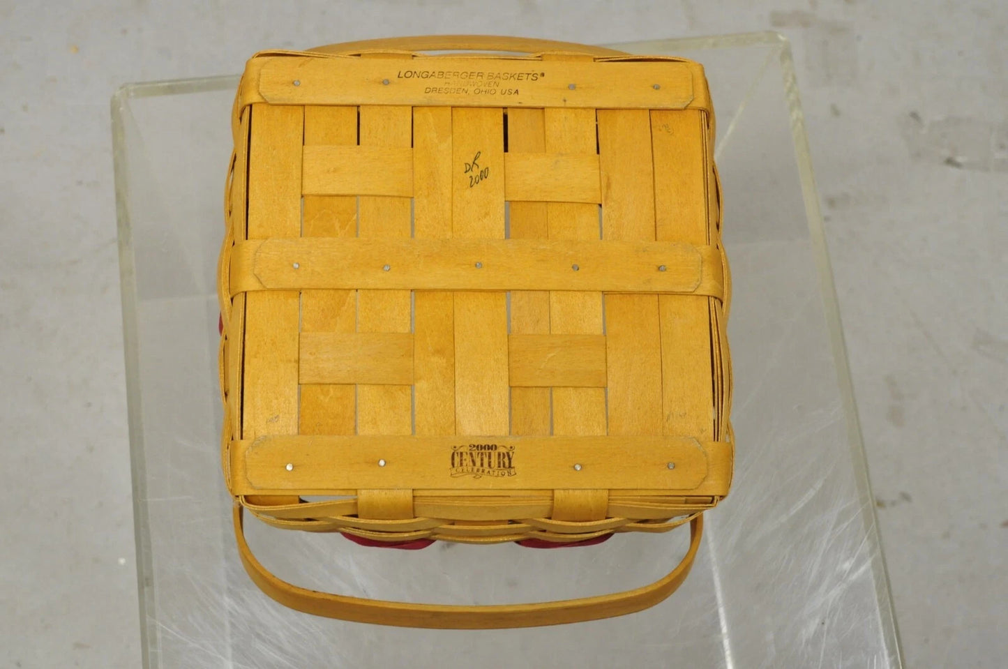 Vintage Longaberger Christmas Edition 2000 Edition Deck the Halls Basket w/ Lid