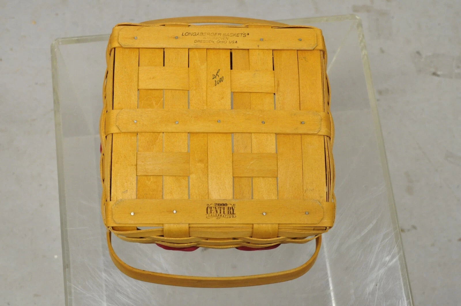 Vintage Longaberger Christmas Edition 2000 Edition Deck the Halls Basket w/ Lid