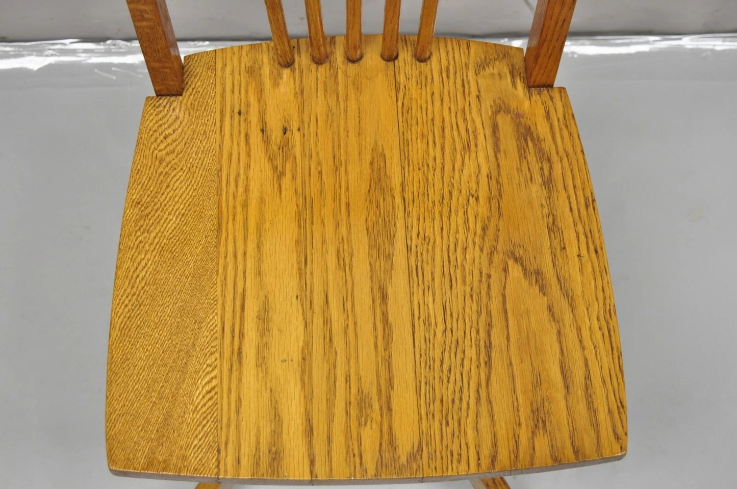 Vintage Mission Arts & Crafts Oak Wood Small Child’s School Desk Chair