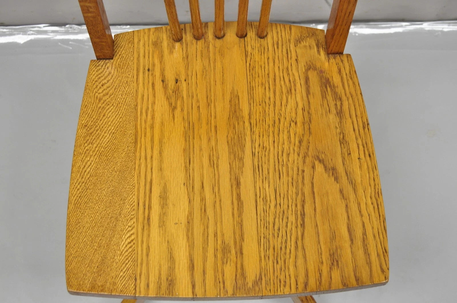 Vintage Mission Arts & Crafts Oak Wood Small Child’s School Desk Chair