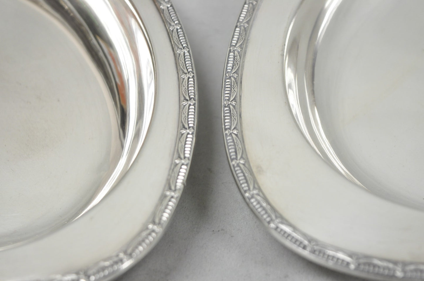 Vintage T&T Silver Plated Victorian Oval Vegetable Serving Platter w/ Drapes