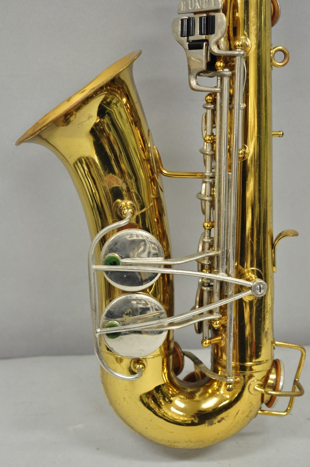 Vintage Bundy Selmer Brass Alto Saxophone in Hard Case w/ Extras