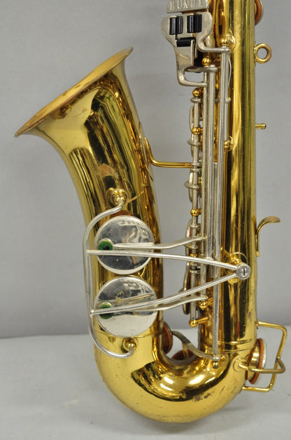 Vintage Bundy Selmer Brass Alto Saxophone in Hard Case w/ Extras