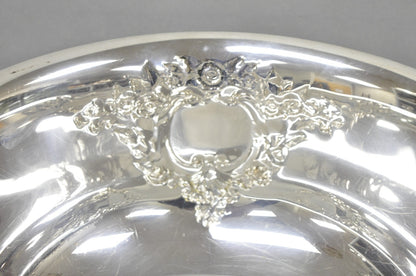 Victorian Floral Repousse Silver Plated Punch Bowl Champagne Chiller Ice Bucket