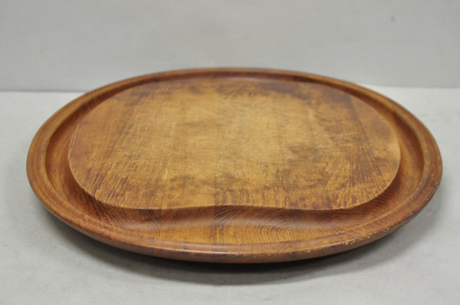 Vintage Mid Century Modern Henning Koppel Georg Jensen Teak Cutting Board Tray