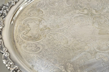 Vintage EPCA Bristol Silver by Poole 73 16 Silver Plated Oval Platter Bar Tray