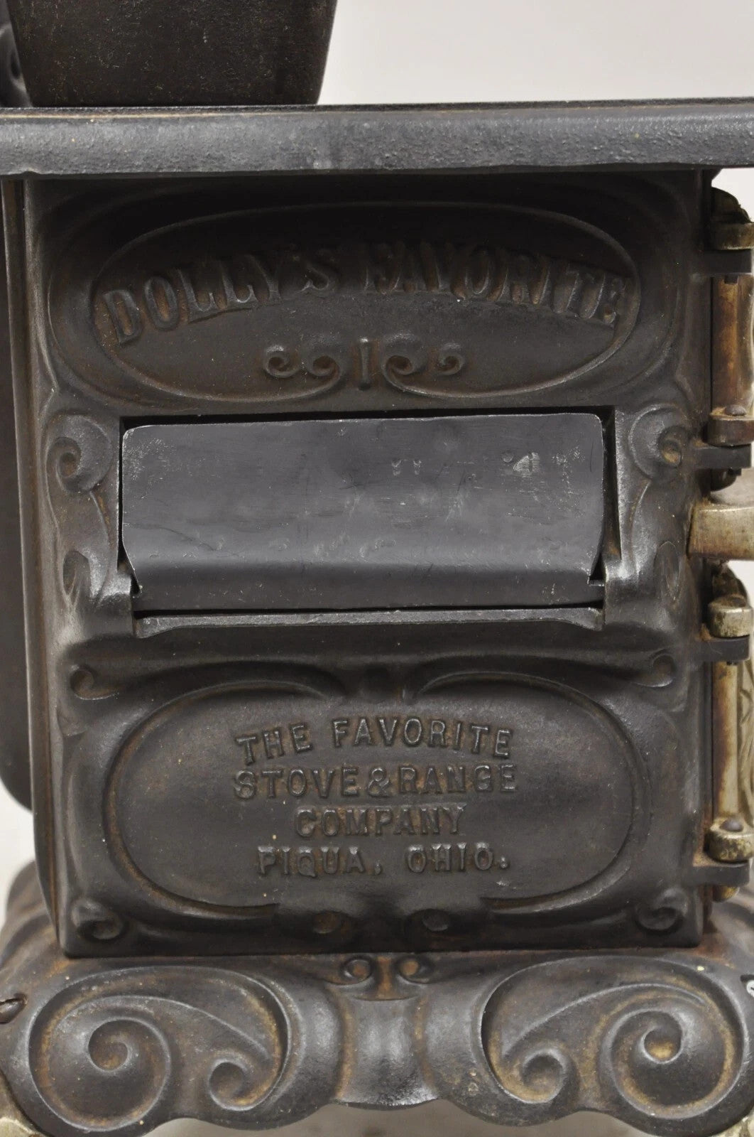 Antique Dolly's Favorite Cast Iron Child Salesman Sample Stove by Favorite Stove