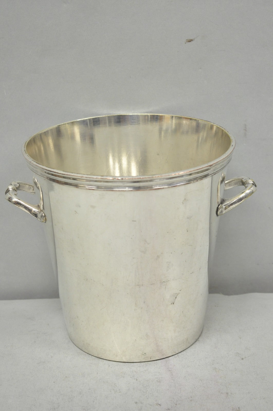 Vintage Orfèvrerie De France Mid Century Modern Silver Plated Champagne Bucket
