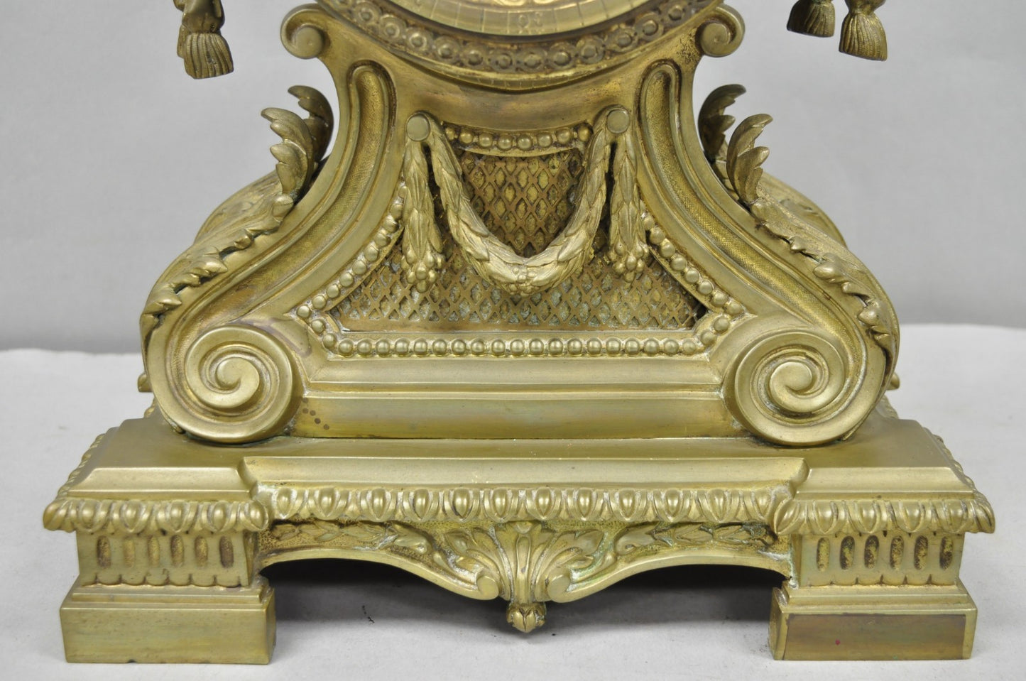 Antique G. Philippe for Palais Royal French Louis XV Style Bronze Figural Clock