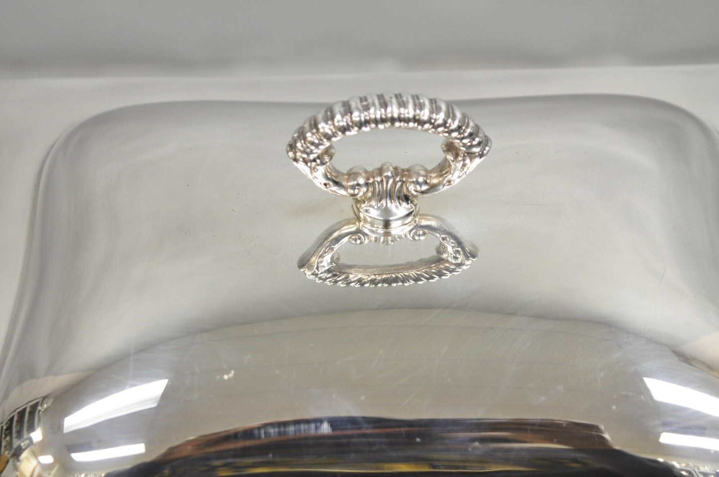 Vintage Sheffield USA Victorian Silver Plated Chafing Dish Buffet Food Warmer