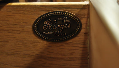 Karges French Louis XV Provincial Style Cherry Wood Bombe Nightstands - a Pair