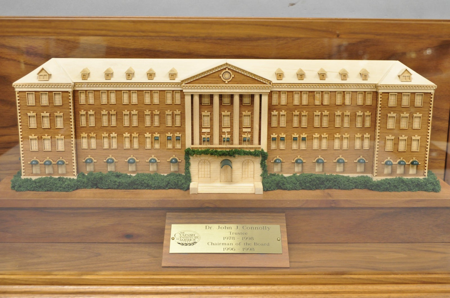 The Culinary Institute of America Mixed Wood Award Model for Dr John Connolly
