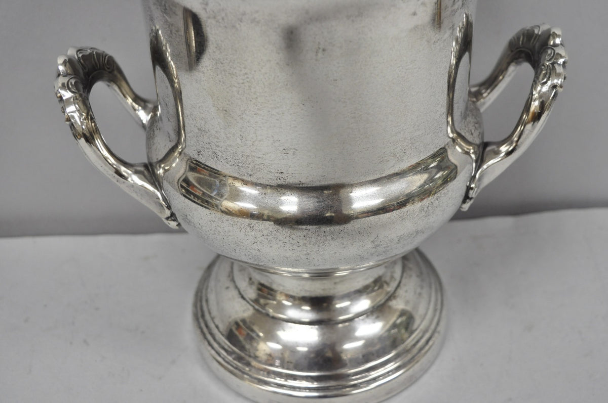 Leonard Victorian Silver Plated Trophy Cup Urn Champagne Wine Chiller Ice Bucket