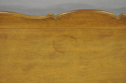 Vintage French Country Provincial Walnut Fruitwood Tall Chest Dresser Cabinet