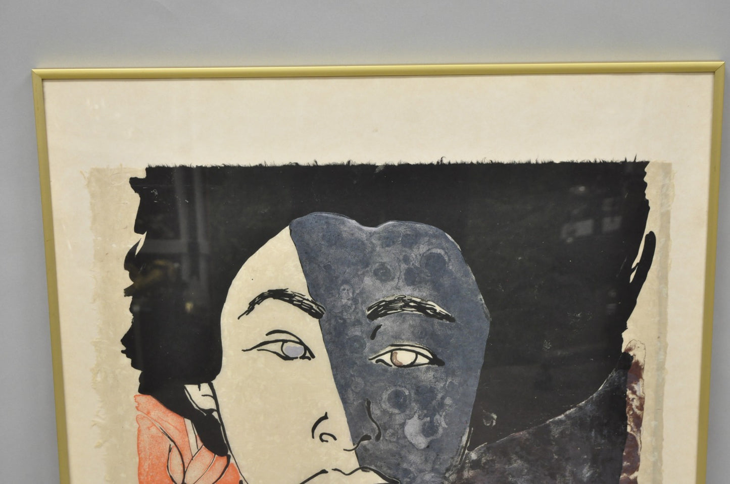Vintage Robert Kushner 1986 Signed Lithograph Print "Hiroko" for Brooklyn Museum