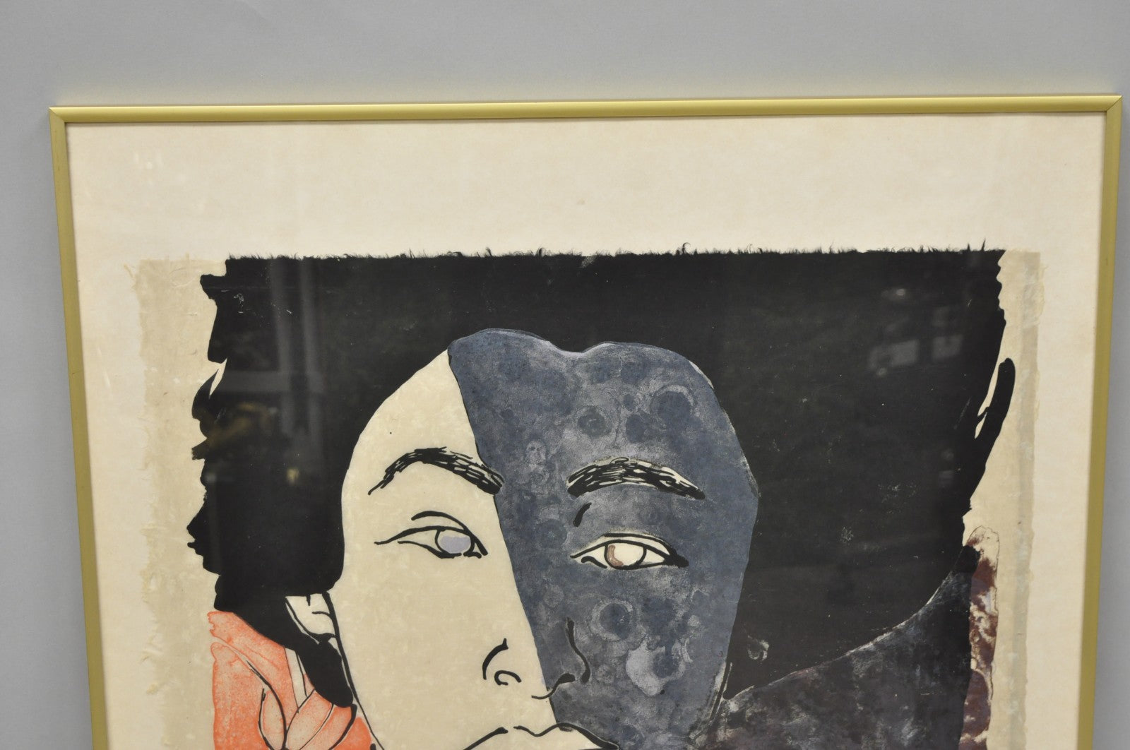 Vintage Robert Kushner 1986 Signed Lithograph Print "Hiroko" for Brooklyn Museum