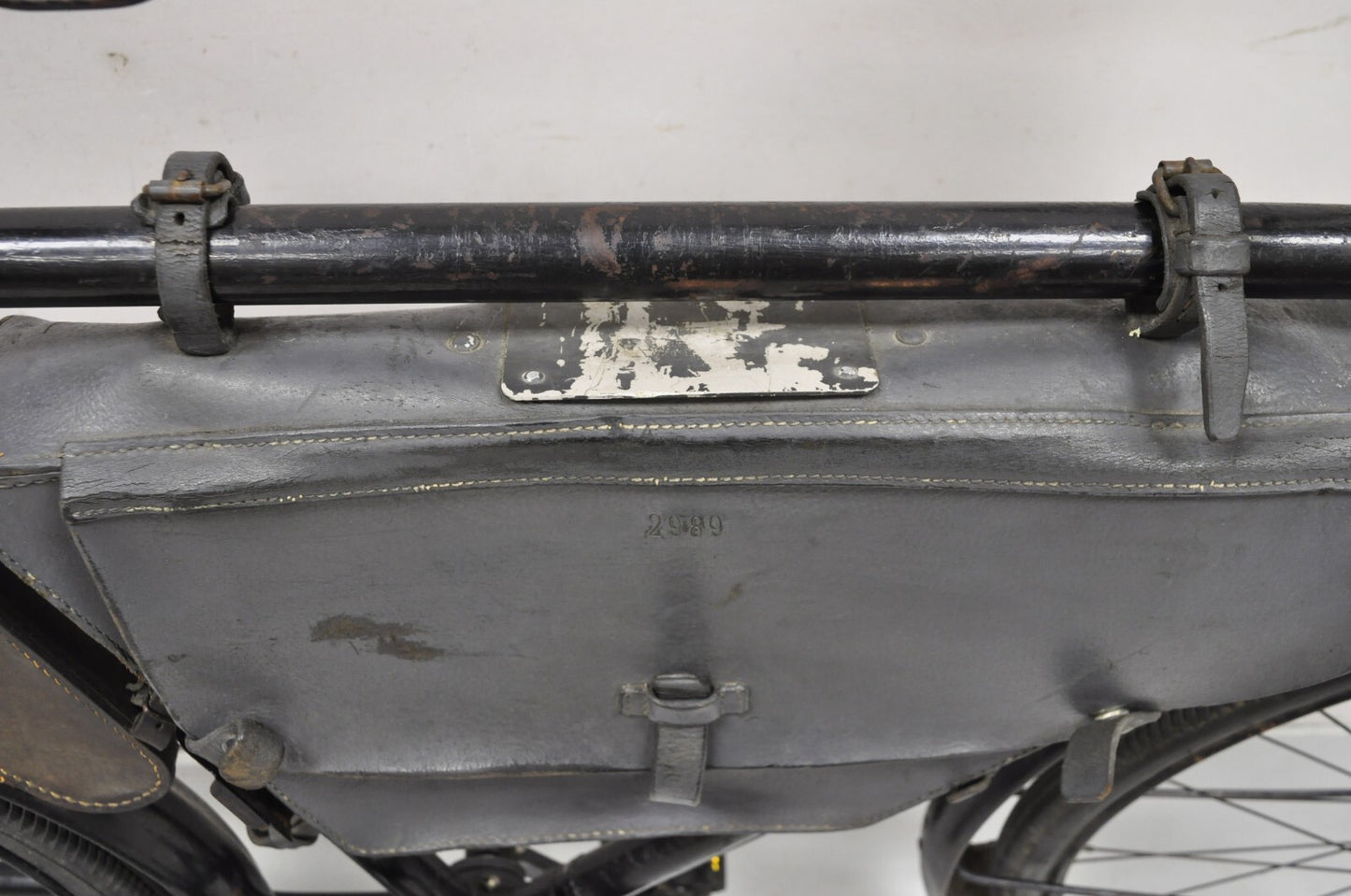 Antique WWII Swiss Army 1945 MO-05 Military Bicycle Bike with Leather Frame Pack