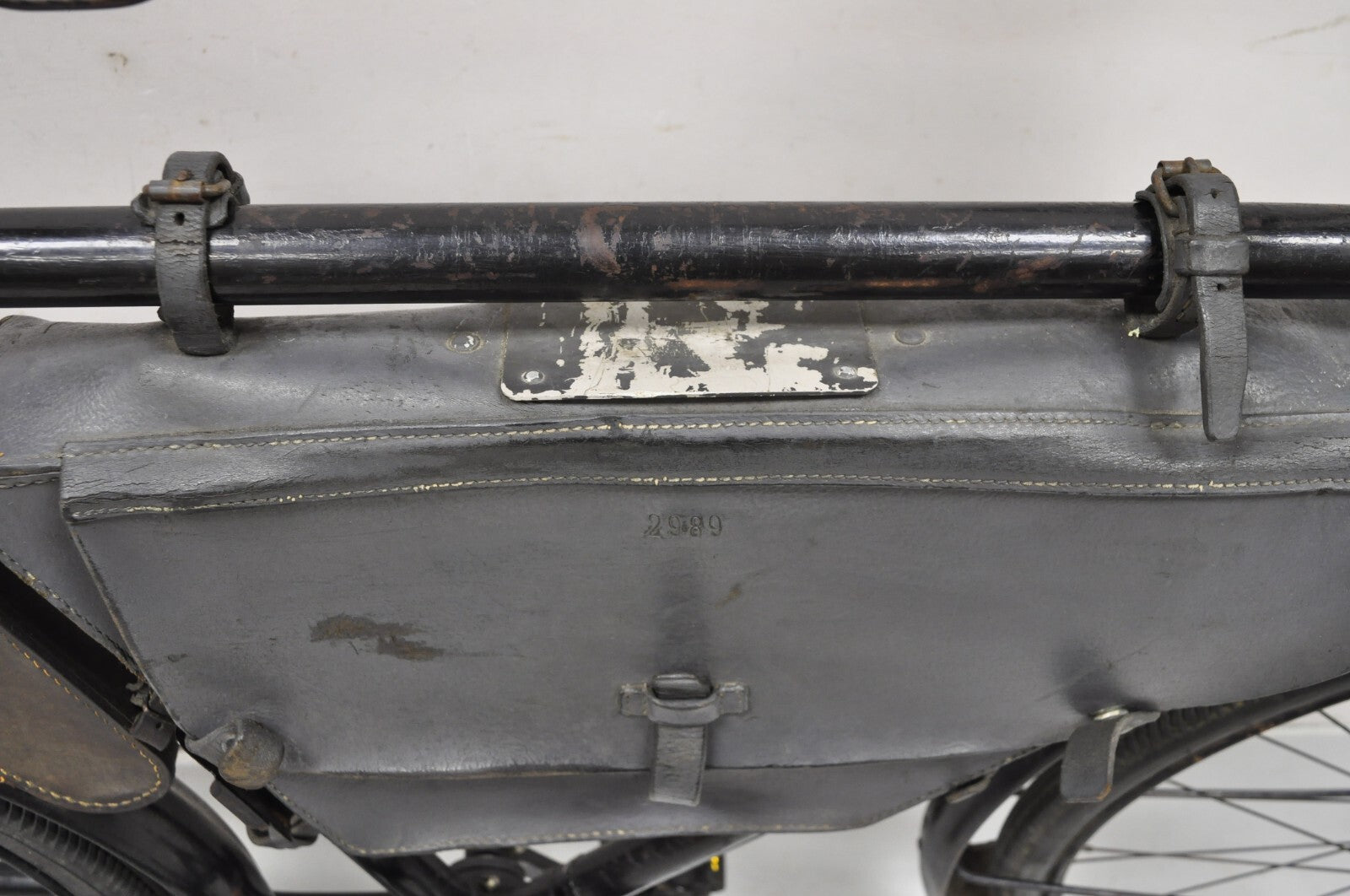 Antique WWII Swiss Army 1945 MO-05 Military Bicycle Bike with Leather Frame Pack