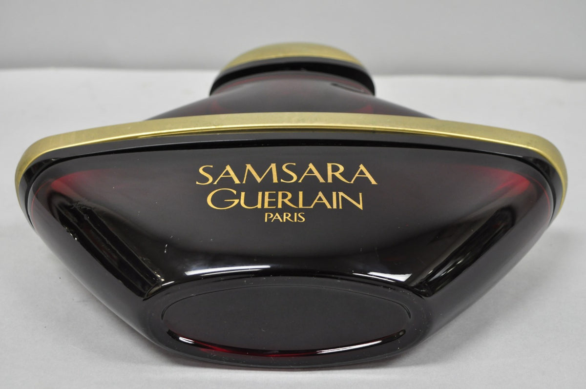 Vintage 12" Samsara Guerlain Paris Lrg Factice Red Perfume Display Dummy Bottle