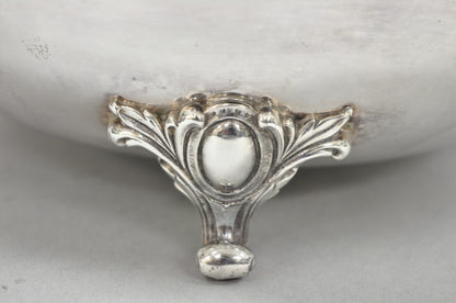 Vintage Webster Wilcox "Rochelle" Silver Plated Round Covered Serving Bowl Dish