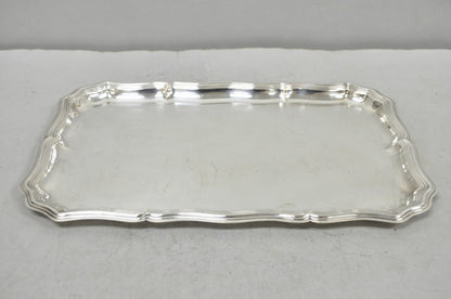 Vintage English Edwardian Silver Plated Scalloped Small Bar Trinket Dish Tray