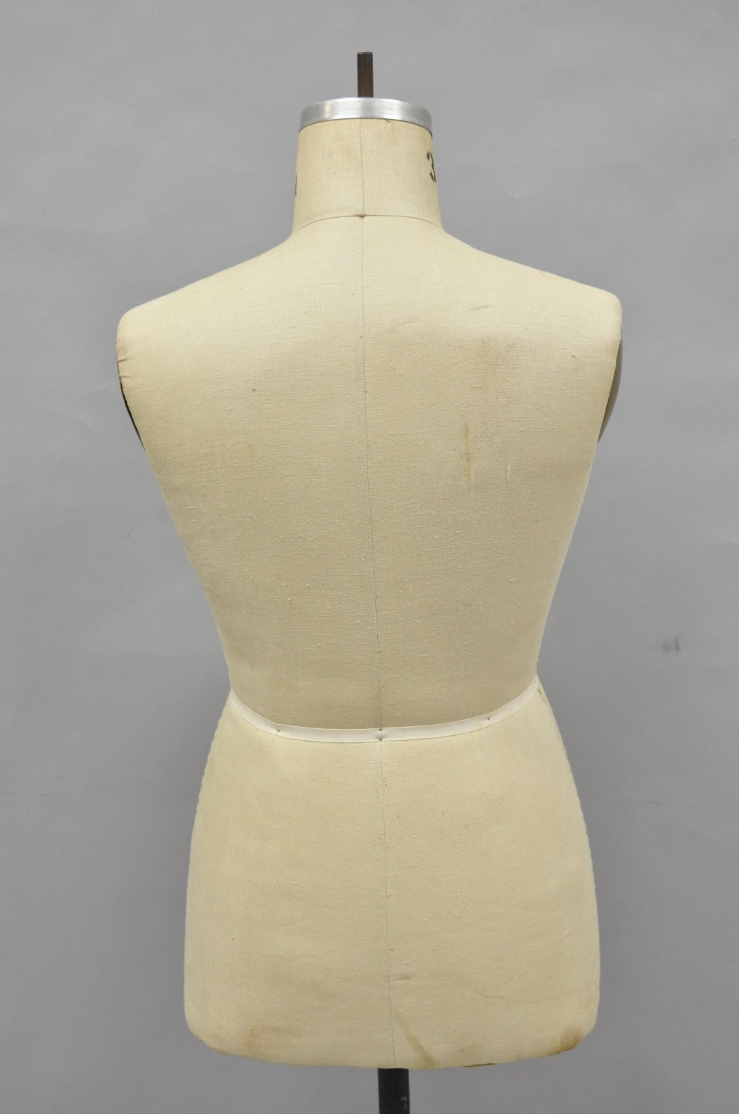Vintage Modern Model Forms Dress Form Model 1987 Sz 38M on Cast Iron Base Stand