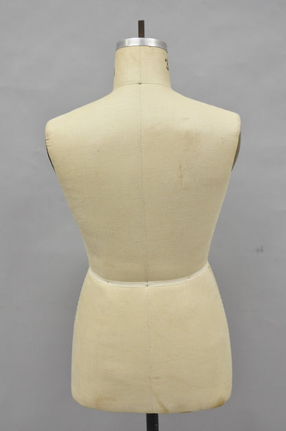 Vintage Modern Model Forms Dress Form Model 1987 Sz 38M on Cast Iron Base Stand