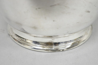 Vintage Victorian Silver Plated Reticulating Hinge Ice Bucket w/ "B" Monogram