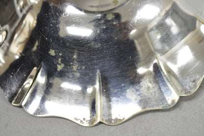 Antique "D" Monogram Victorian Homan Plate Shannon Silver Plated Compote Dish