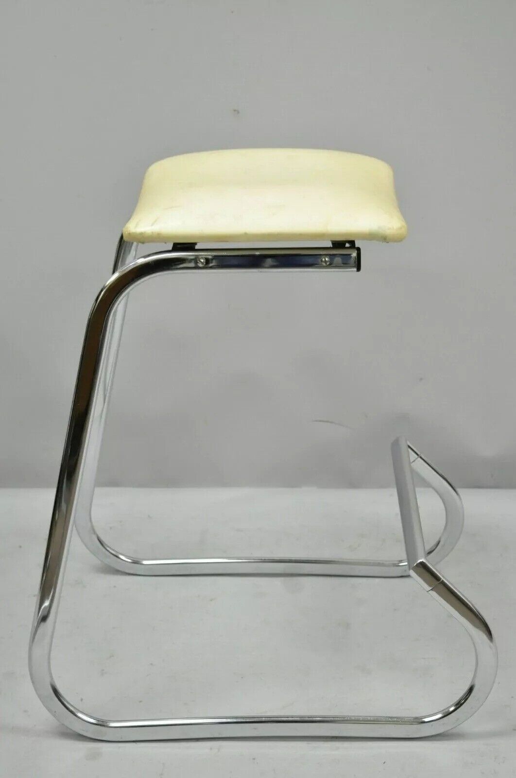 Vintage John Behringer Stendig Chrome Modern Prometheus Bar Stools - Set of 3