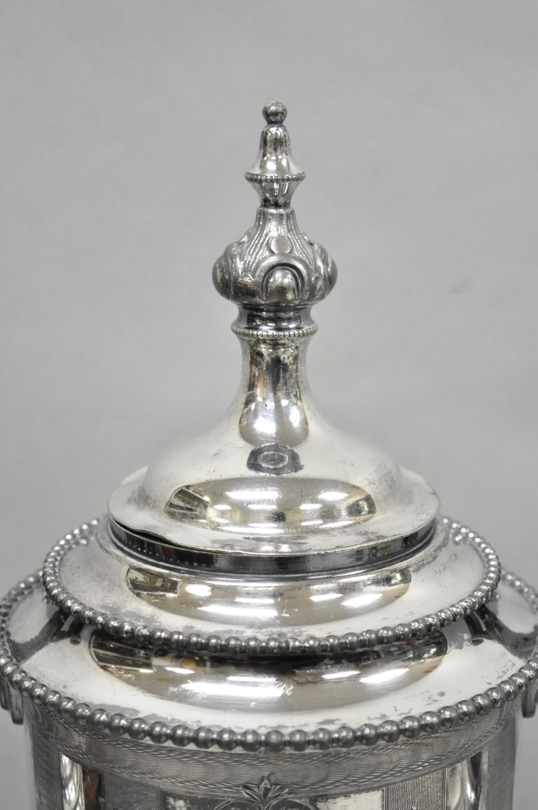 Antique Reed & Barton 1929 English Regency Silver Plated Samovar Tea Set 4 Pcs
