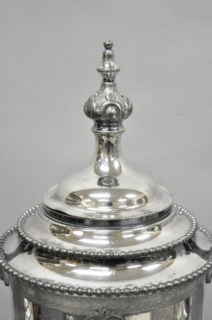 Antique Reed & Barton 1929 English Regency Silver Plated Samovar Tea Set 4 Pcs
