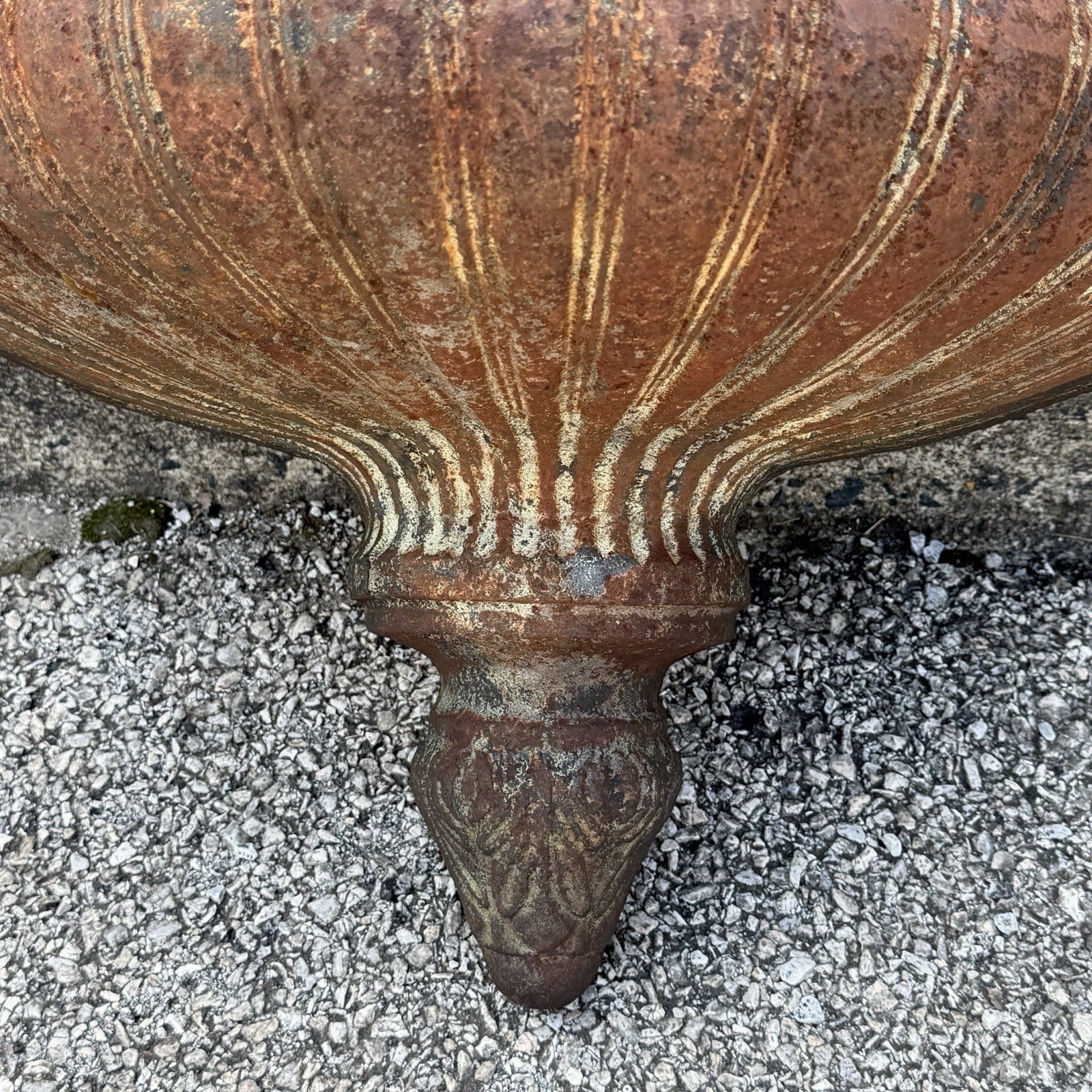 Neoclassical Cast Iron Half Round Wall Fountain Bowl Lavabo Garden Planter Pot