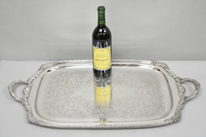 Vintage Rogers Bros. 1847 Heritage 9498 Silver Plated Serving Platter Bar Tray