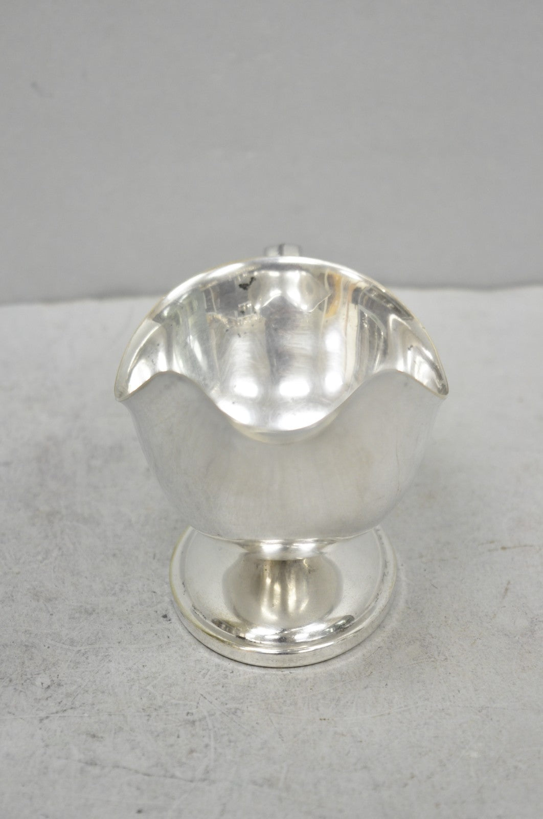 Vintage Victorian Silver Plated Trophy Cup Sauce Gravy Boat with Handle