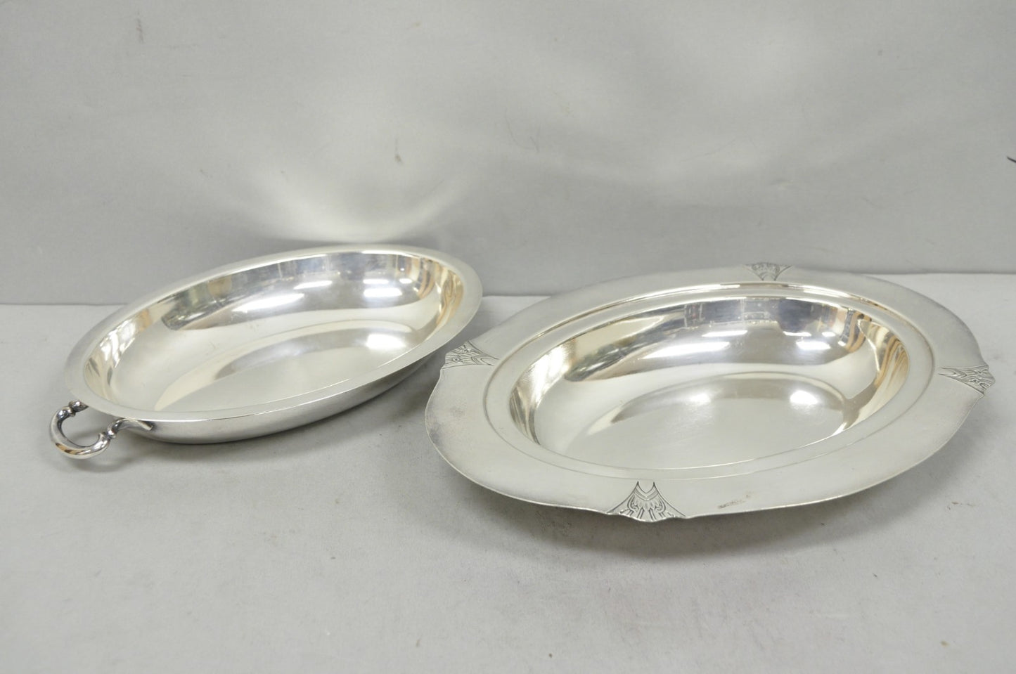 Vintage Victor SP Co Art Deco Silver Plated Covered Vegetable Serving Dish