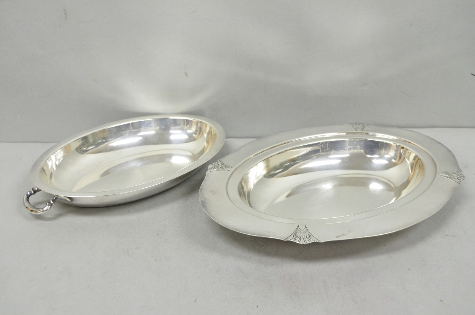 Vintage Victor SP Co Art Deco Silver Plated Covered Vegetable Serving Dish