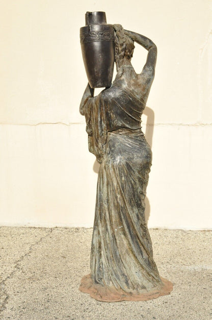 Large Victorian Style 71" Bronze Garden Water Fountain Dione The Divine Goddess