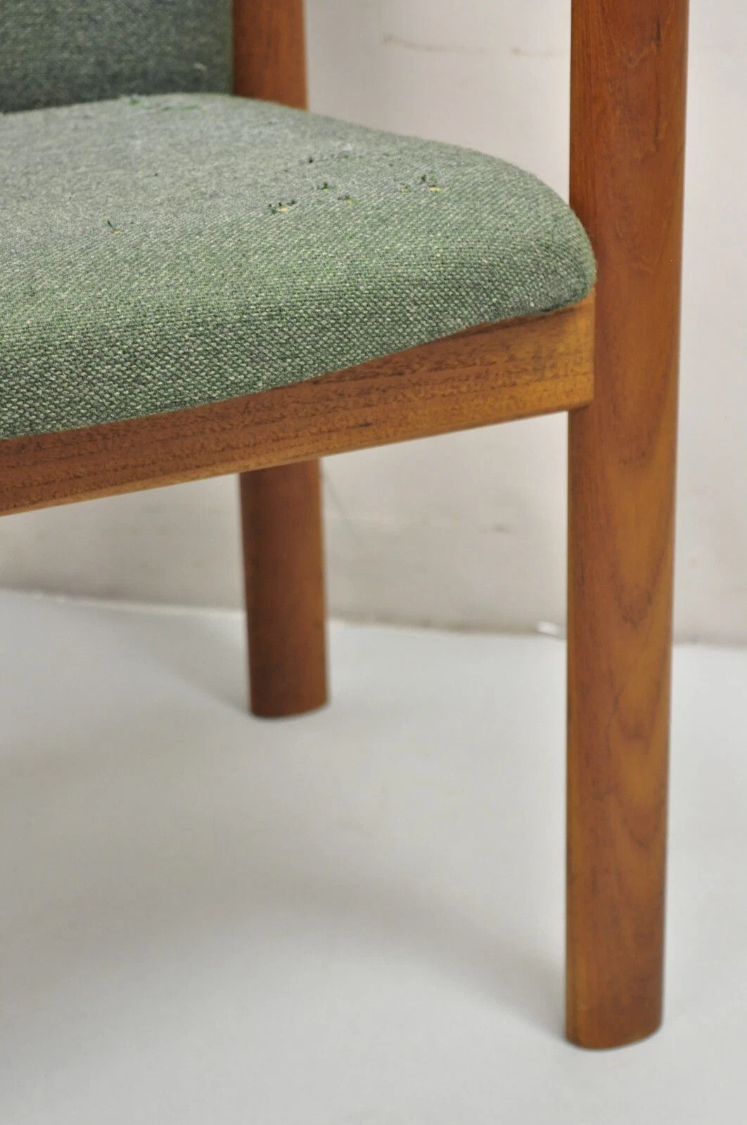 Vintage Schou Andersen Mobelfabrik Mid Century Danish Modern Teak Wood Arm Chair